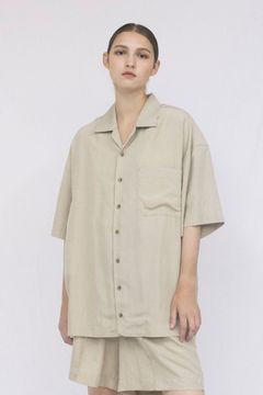 SOFT DRAPE MODAL HALF SLEEVE Shirts/シャツ