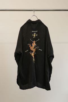 AGING EMBROIDERY SHIRT | BLACK | シャツ