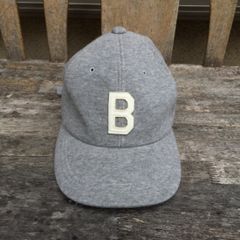 HRR(H.R.REMAKE/エイチアールリメイク)スウェット”B”キャップ グレー×ホワイト