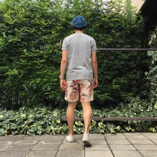 DUKE KAHANAMOKU(デューク・カハナモク)“PINEAPPLE DELIGHT"イージーショートパンツ ベージュ