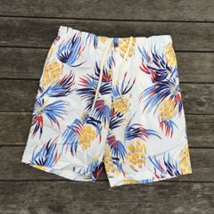 DUKE KAHANAMOKU(デューク・カハナモク)“PINEAPPLE DELIGHT"イージーショートパンツ ホワイト
