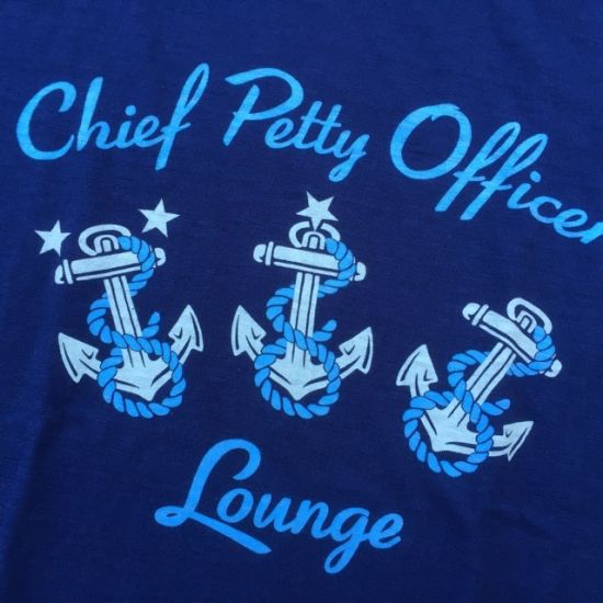 BUZZRICKSON`S(バズリクソンズ) Chief  Petty  Officers  Lounge  Tシャツ ネイビー