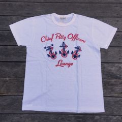 BUZZRICKSON`S(バズリクソンズ) Chief  Petty  Officers  Lounge  Tシャツ ホワイト