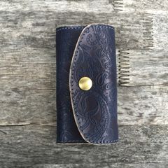 Re.act Leather Works リアクトレザーワークス インディゴレザー キーケース