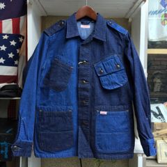 SUGAR CANE LIGHT(シュガーケーンライト)11oz ネップ デニムファティーグジャケット クレイジーパターン