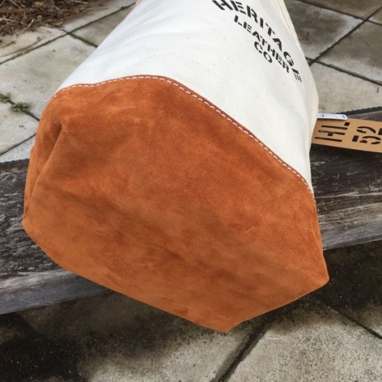 HERITAGE LEATHER(ヘリテージレザー)スウェードボトム バケットショルダーバッグ ブラウン
