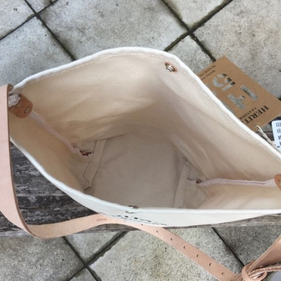 HERITAGE LEATHER(ヘリテージレザー)スウェードボトム バケットショルダーバッグ ブラウン