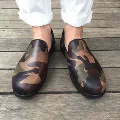 GURANISUTA(グラニスタ) カモフラレザースリッポン 別注ソール仕様