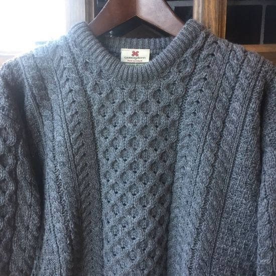 CARRAIG DONN(キャレイグドン) / トラディショナルアランセーター グレー