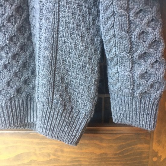 CARRAIG DONN(キャレイグドン) / トラディショナルアランセーター グレー