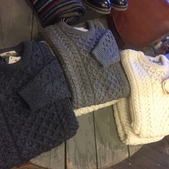 CARRAIG DONN(キャレイグドン) / トラディショナルアランセーター グレー