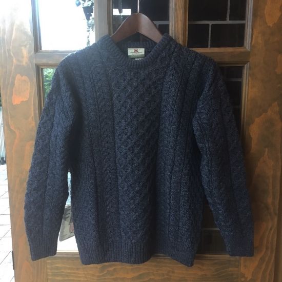 CARRAIG DONN(キャレイグドン) / トラディショナルアランセーター Cグレー