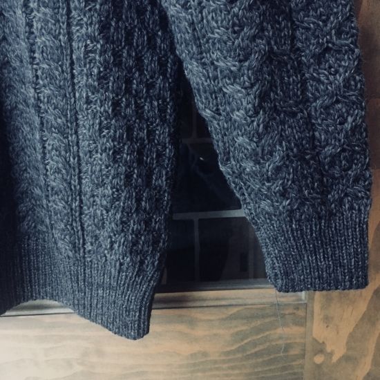 CARRAIG DONN(キャレイグドン) / トラディショナルアランセーター Cグレー