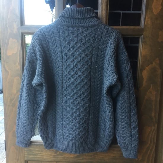 CARRAIG DONN(キャレイグドン) / トラディショナルアランタートルセーター グレー