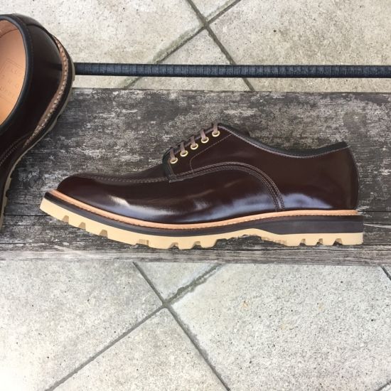 PLUSON SHOE SUPPLY / JOURNEY MAN - ワークオックスフォードモックトゥ ブラウン