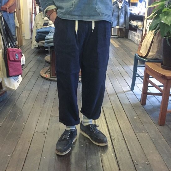 KAFIKA (カフィカ)/ ウォッチマンワイドパンツ ネイビー