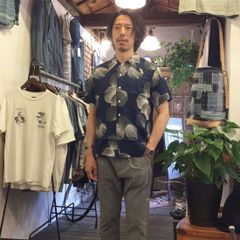 DUKE KAHANAMOKU Special Edition(デューク・カハナモク) - アロハシャツ / DUKE’S SHELL ネイビー(128)