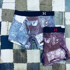 H.R.Market(ハリウッドランチマーケット) / プリントボクサーブリーフ デニムシャツ