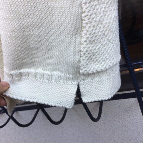 GUERNSEY WOOLLENS / トラディショナルガンジーセーター スリーモスポケット ナチュラル