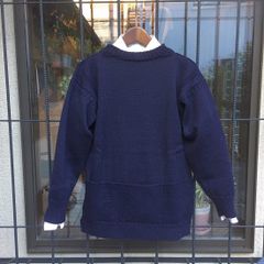 GUERNSEY WOOLLENS / トラディショナルガンジーセーター スリーモスポケット ネイビー
