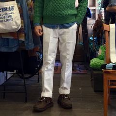 BARNSTOMER / ドレスファティーグパンツ ホワイト
