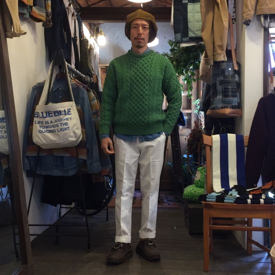 BARNSTOMER / ドレスファティーグパンツ ホワイト