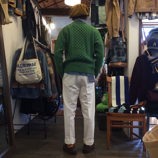 BARNSTOMER / ドレスファティーグパンツ ホワイト