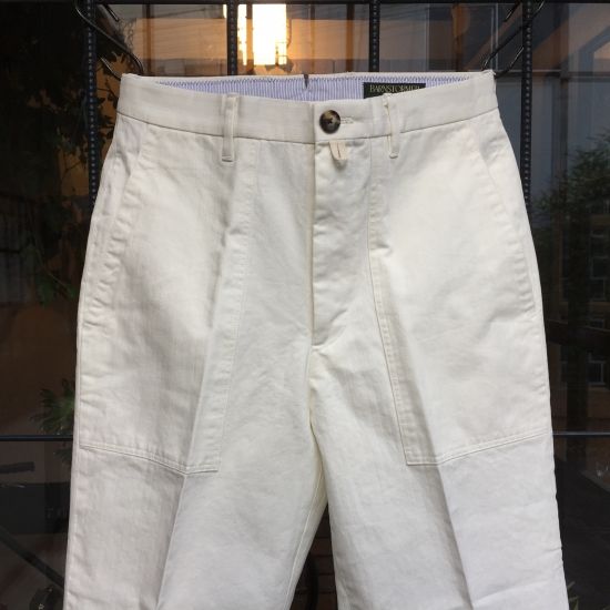 BARNSTOMER / ドレスファティーグパンツ ホワイト