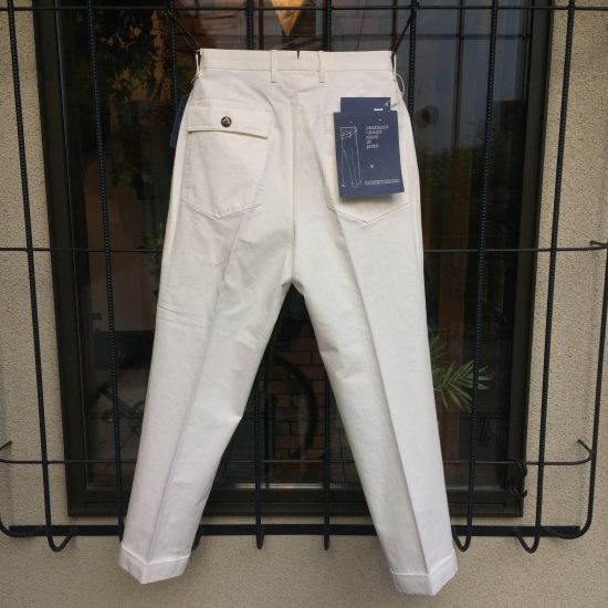 BARNSTOMER / ドレスファティーグパンツ ホワイト