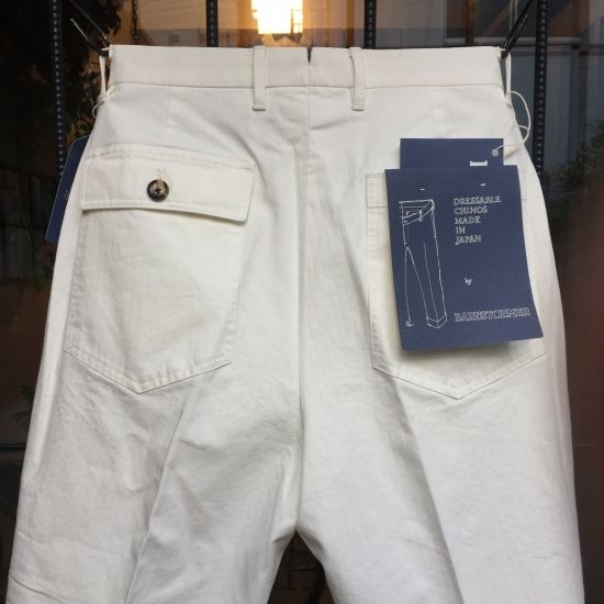 BARNSTOMER / ドレスファティーグパンツ ホワイト