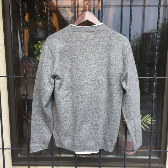 ハリウッドランチマーケット H.R.MARKET / ソフトコットンHエンブロイダリーセーターカーディガン C GREY