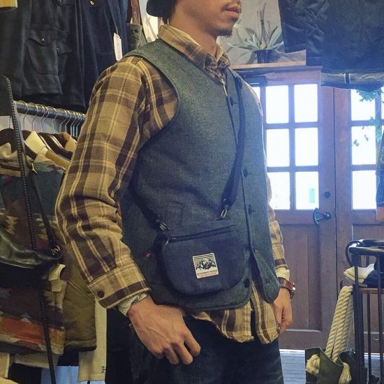 Mt.Rainier Design × BLUE BLUE / デニムコンビウォレットポーチ