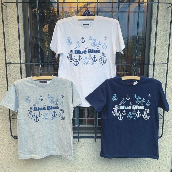 BLUE BLUE / アンカーフェスTシャツ ネイビー
