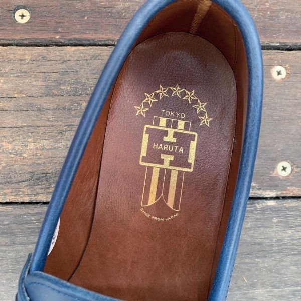 HARUTA × SEILIN / キルトタッセル2WAYローファー ネイビー