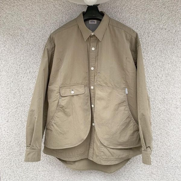 H.R.MARKET / コットンナイロンウェザーレイヤードハンティングシャツ オリーブ