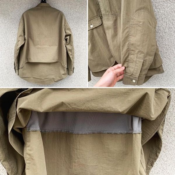 H.R.MARKET / コットンナイロンウェザーレイヤードハンティングシャツ オリーブ