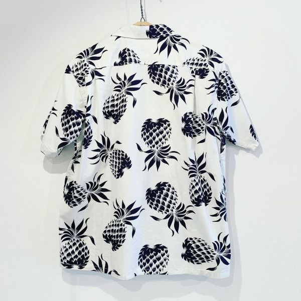 COTTON HAWAIIAN SHIRT “DUKE'S PINEAPPLE” / OFF WHITE (101)