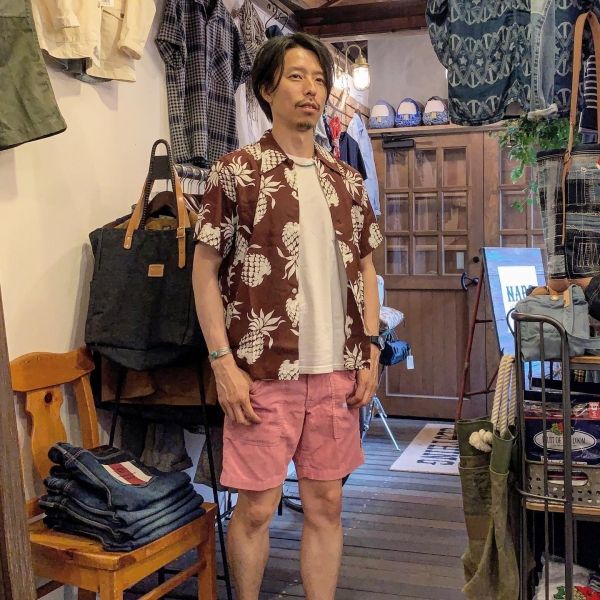 デューク・カハナモク / DUKE KAHANAMOKU (SPECIAL EDITION) アロハシャツ/ DUKE’S PINEAPPLE S/S ブラウン