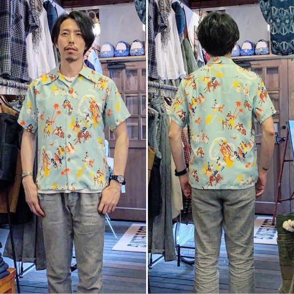 SPECIAL EDITION / Lei Queen / 半袖レーヨンシャツ / アロハシャツ / ハワイアン / スペシャル / サックス