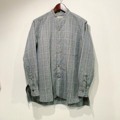 San Francisco / コットンリネンハイカウントダンプ バンドカラーシャツ