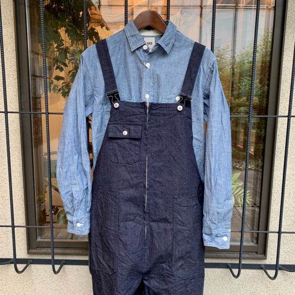 エフオービーファクトリー FOB FACTORY / デニムオーバーオール インディゴ