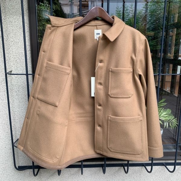 エフオービーファクトリー FOB FACTORY / ウールフレンチカバーオール ベージュ