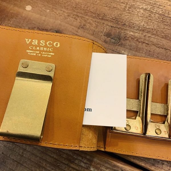 VASCO / LEATHER NAVAL MONEY CLIP