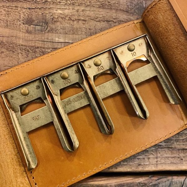 VASCO / LEATHER NAVAL MONEY CLIP