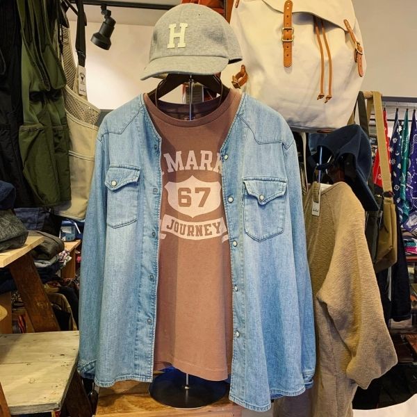 ハリウッドランチマーケット / HOLLYWOOD RANCH MARKET / カレッジリボンTシャツ
