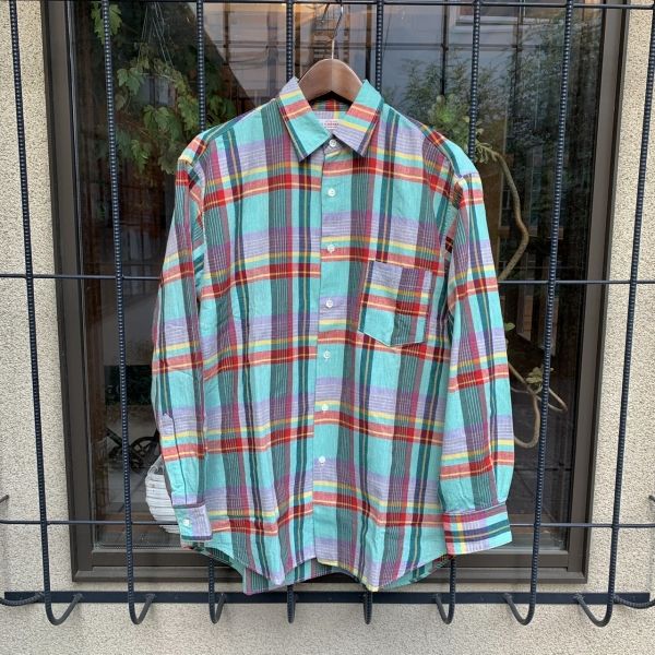 ハリウッドランチマーケット / HOLLYWOOD RANCH MARKET / ビッグプラッドL/Sシャツ ミント