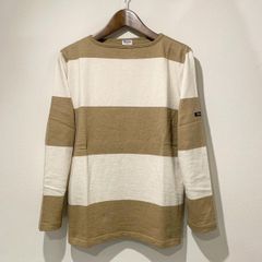 ティージー / Tieasy / HDCS ボートネック ウルトラワイドボーダー バスクシャツ ライトキャメル