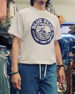 ブルーブルー / BLUE BLUE / FISHERMANプリントTシャツ