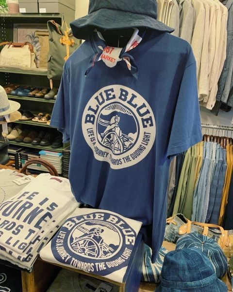 ブルーブルー / BLUE BLUE / FISHERMANプリントTシャツ