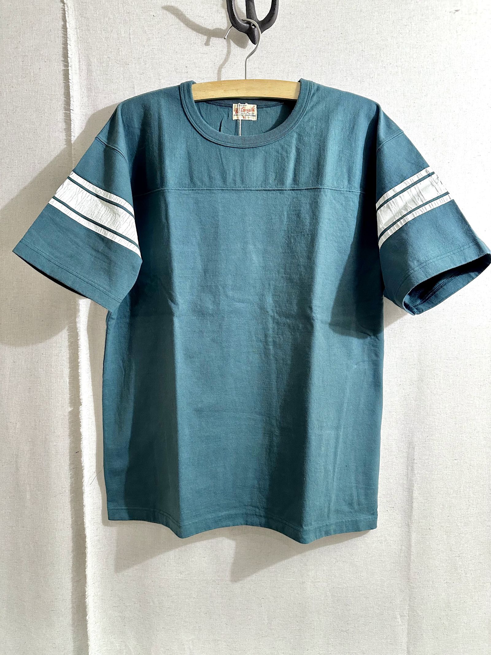 WHITESVILLE / ホワイツビル 14/- HALF SLEEVE FOOTBALL T-SHIRT / 半袖フットボールTシャツ / WV79145 グリーン(145)